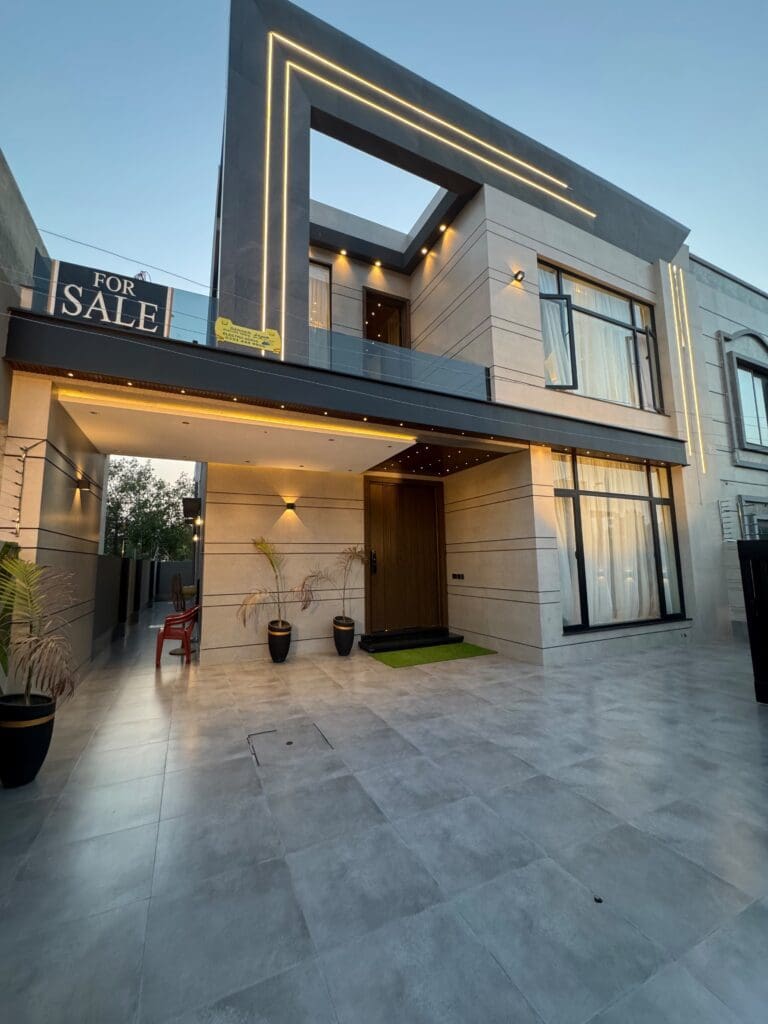 Stylish house with modern architecture