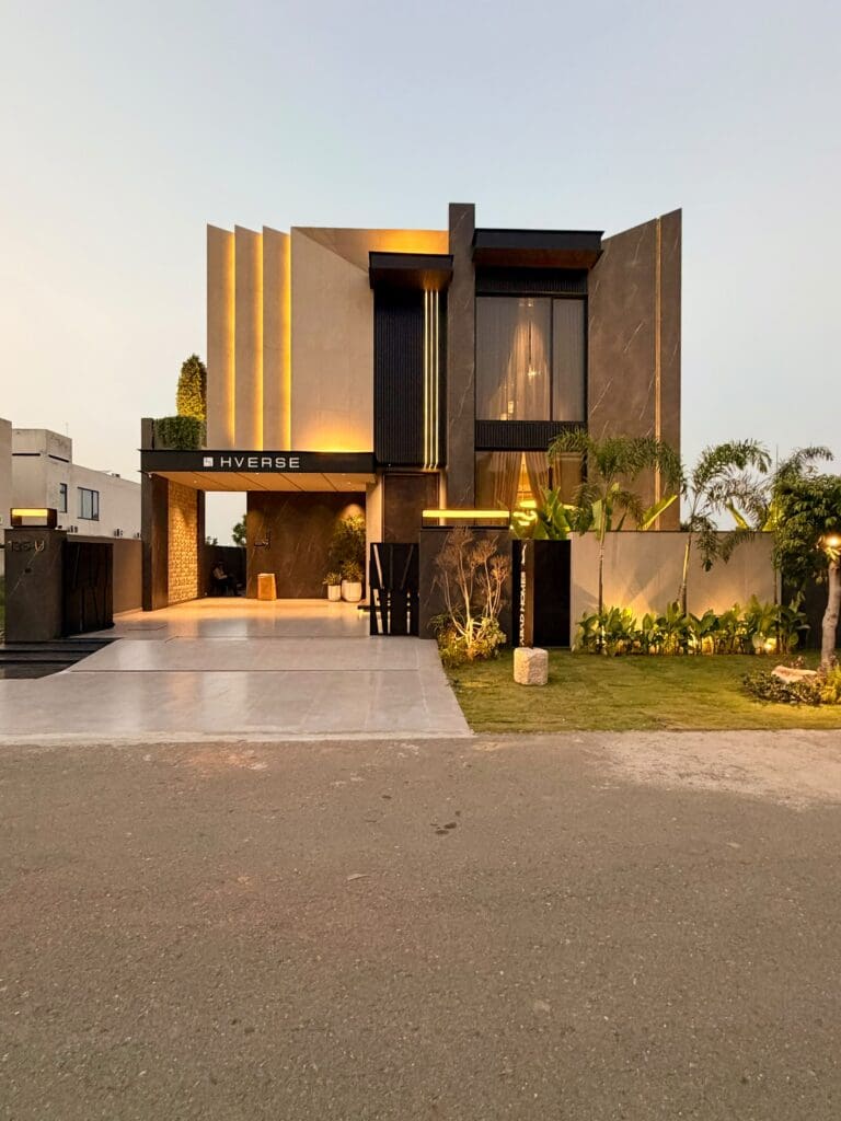 Contemporary home with striking features