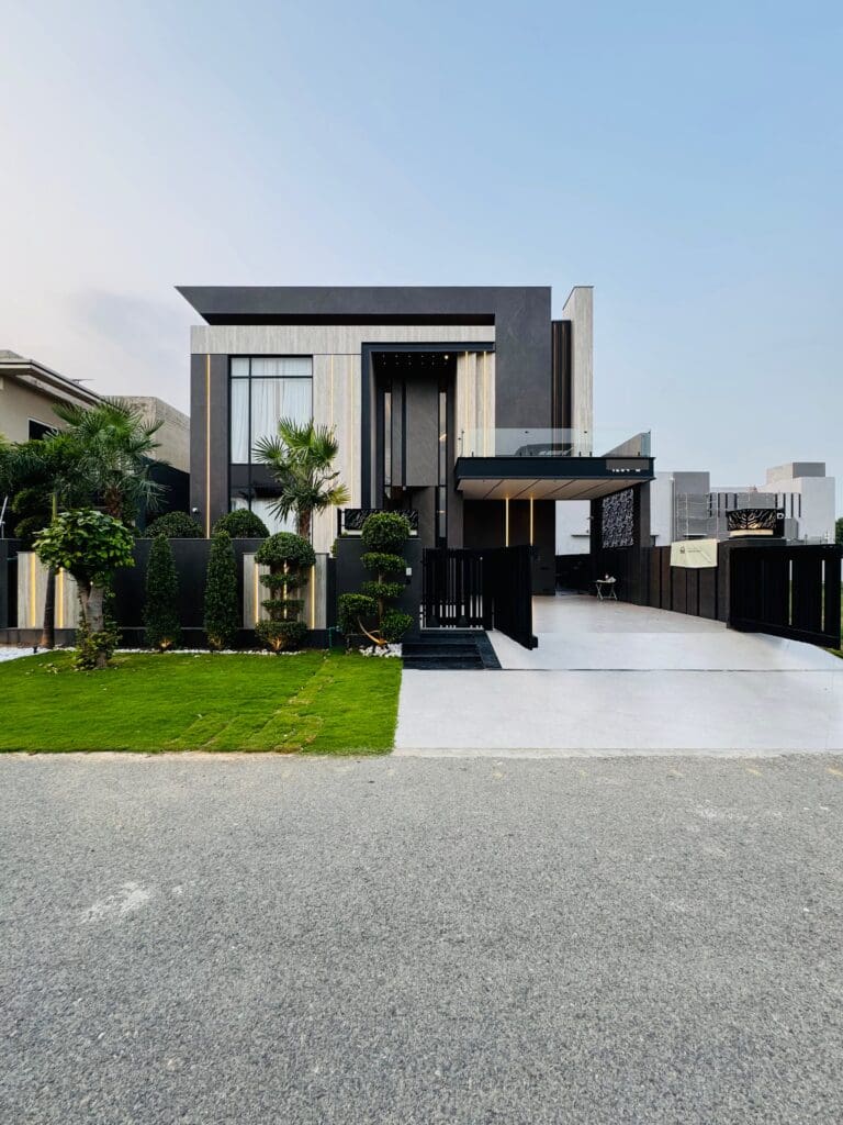Luxurious house with modern architecture