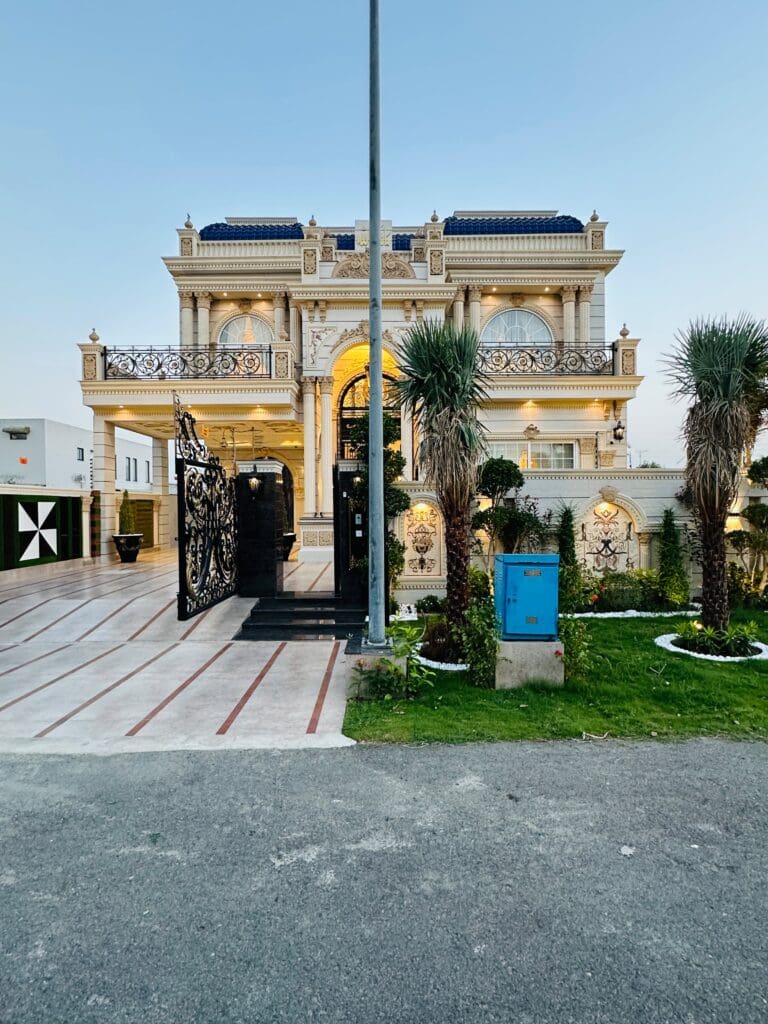 Elegant mansion with ornate design